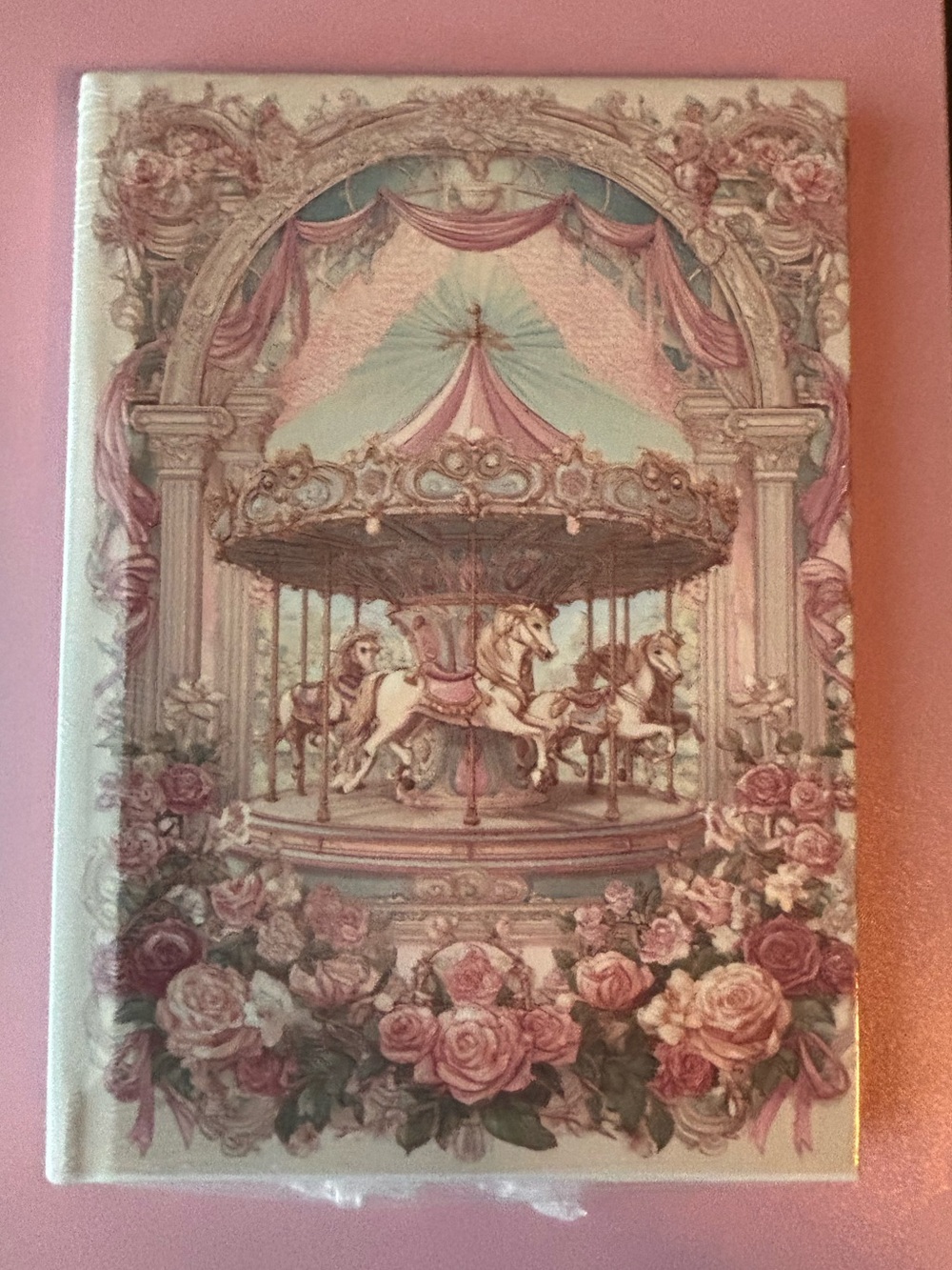 Dreamy Carousel Hardcover Notebook